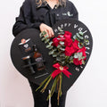 Happy Valentine's Luxury Hamper - Roses, Whiskey & Chocolates